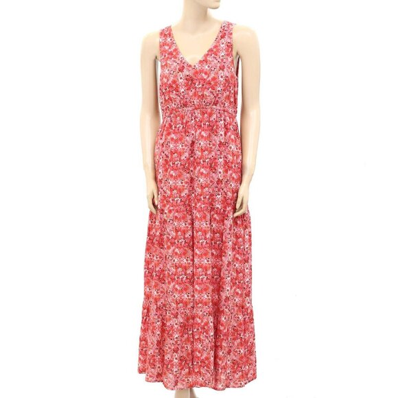 Odd Molly Anthropologie Ditsy Floral Printed Maxi Long Dress Sleeveless S 254604